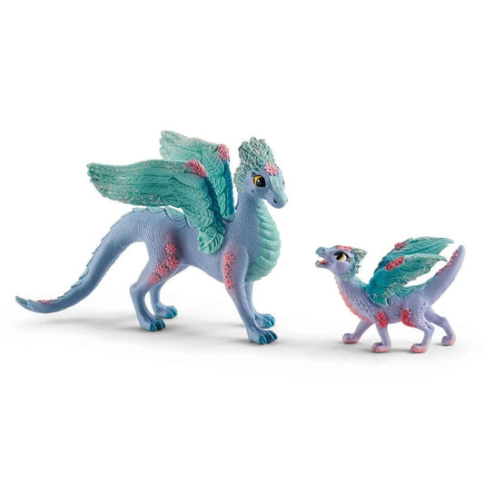 Flower Dragon & Baby Figurine