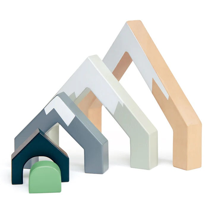 Mountain Pass Stack Wooden Figurines