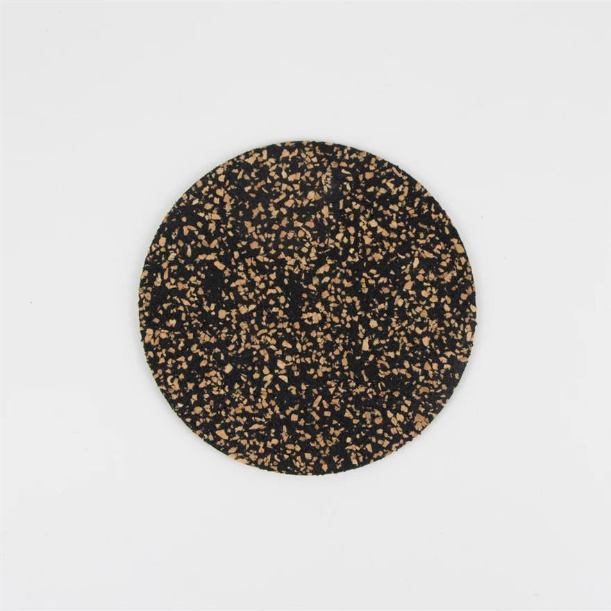 Round Rubber & Cork Dash Coasters