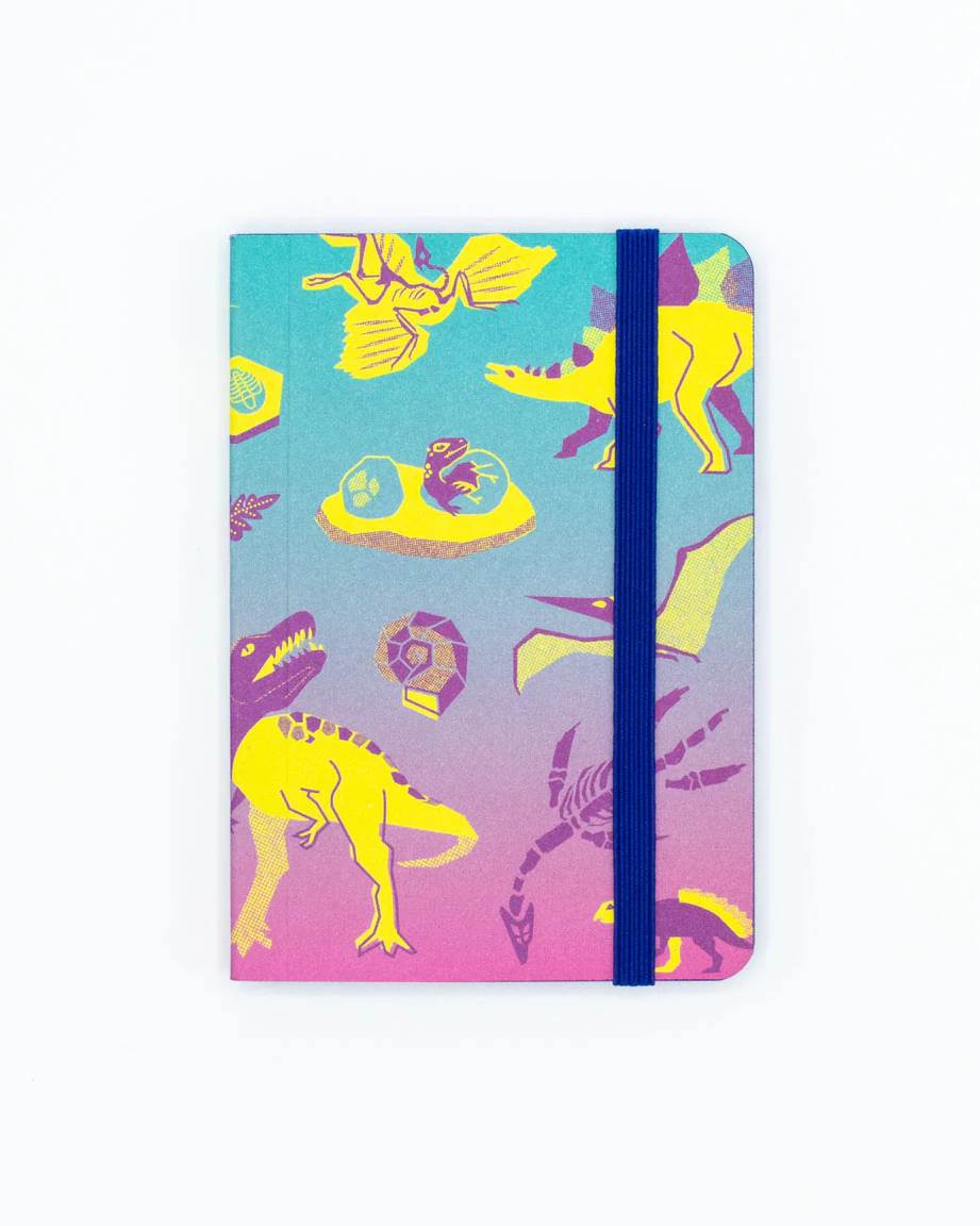 Retro Dinos Softcover Notebook