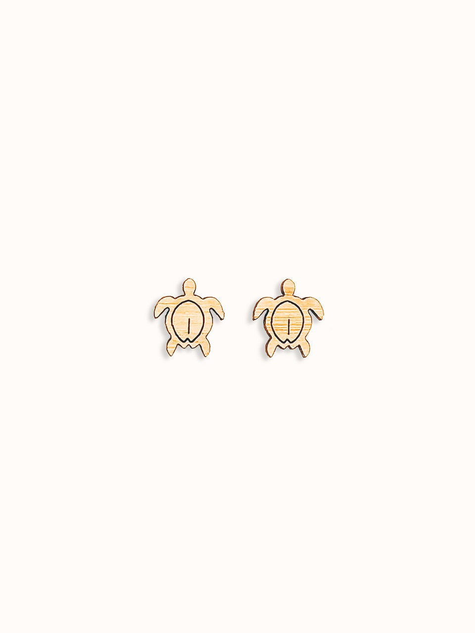 Sea Turtle Bamboo Studs