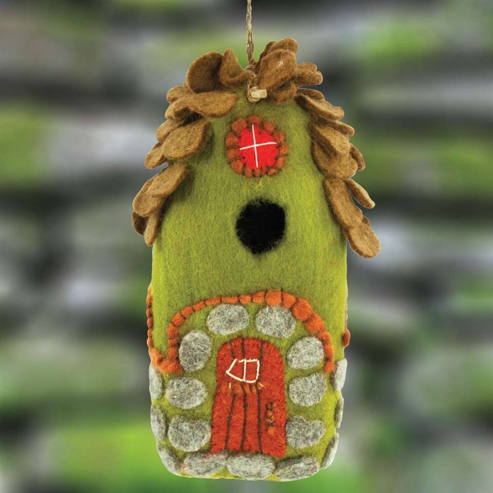 Forest House Felt Birdhouse