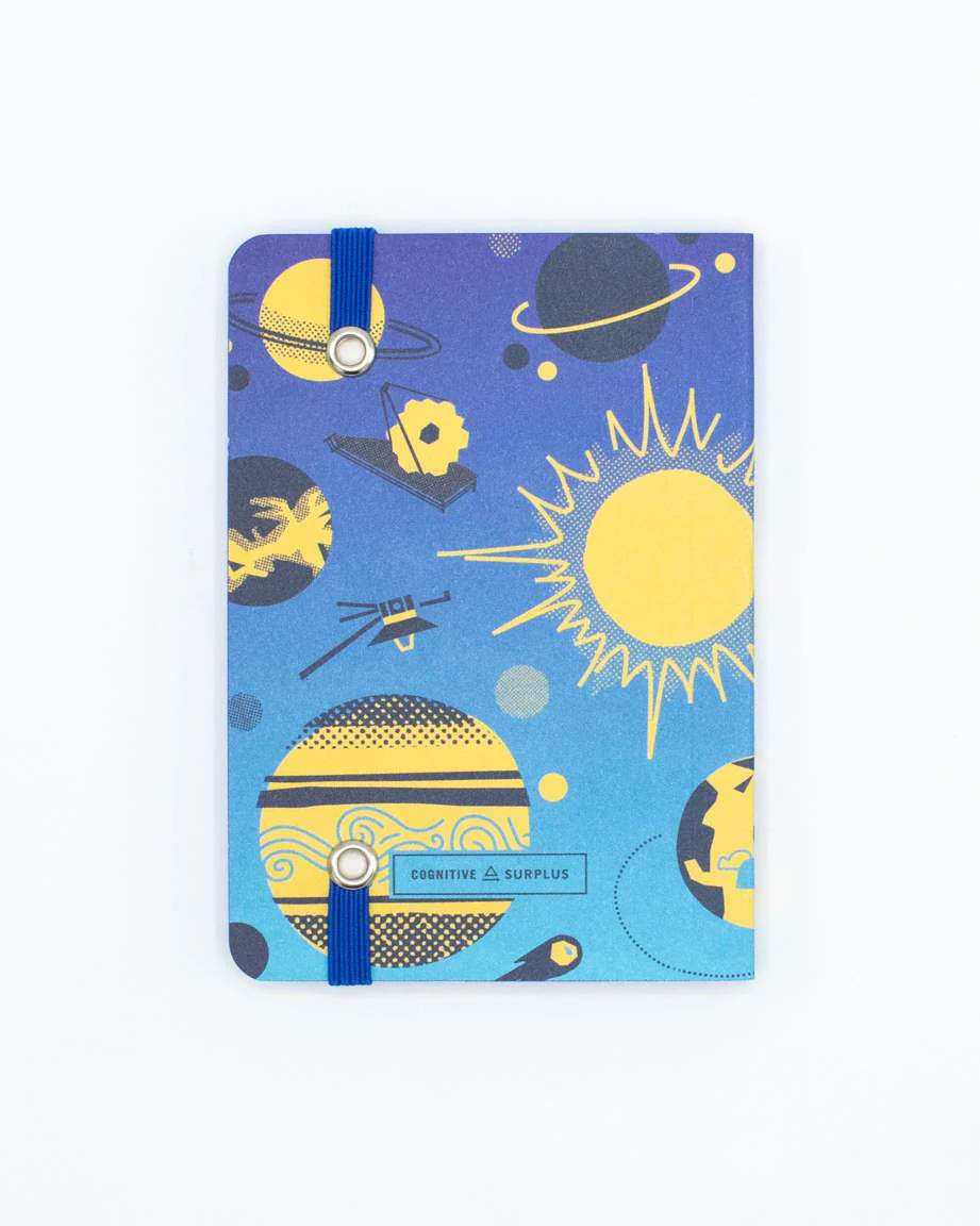 Retro Space Softcover Notebook