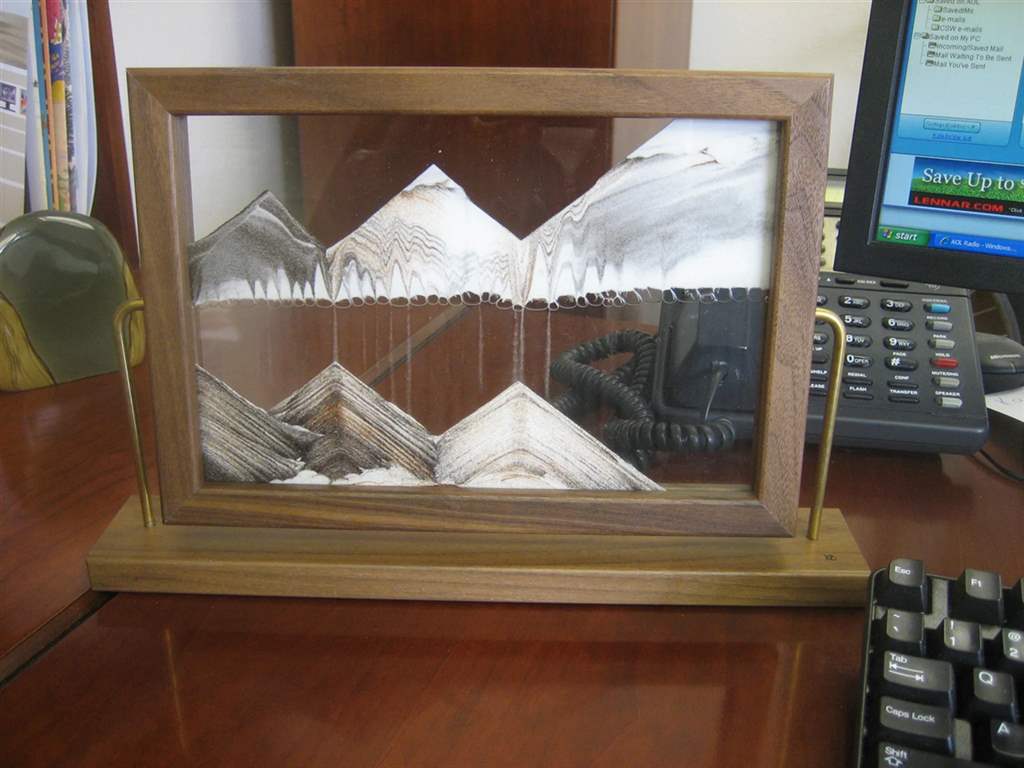 Window Walnut Sand Art