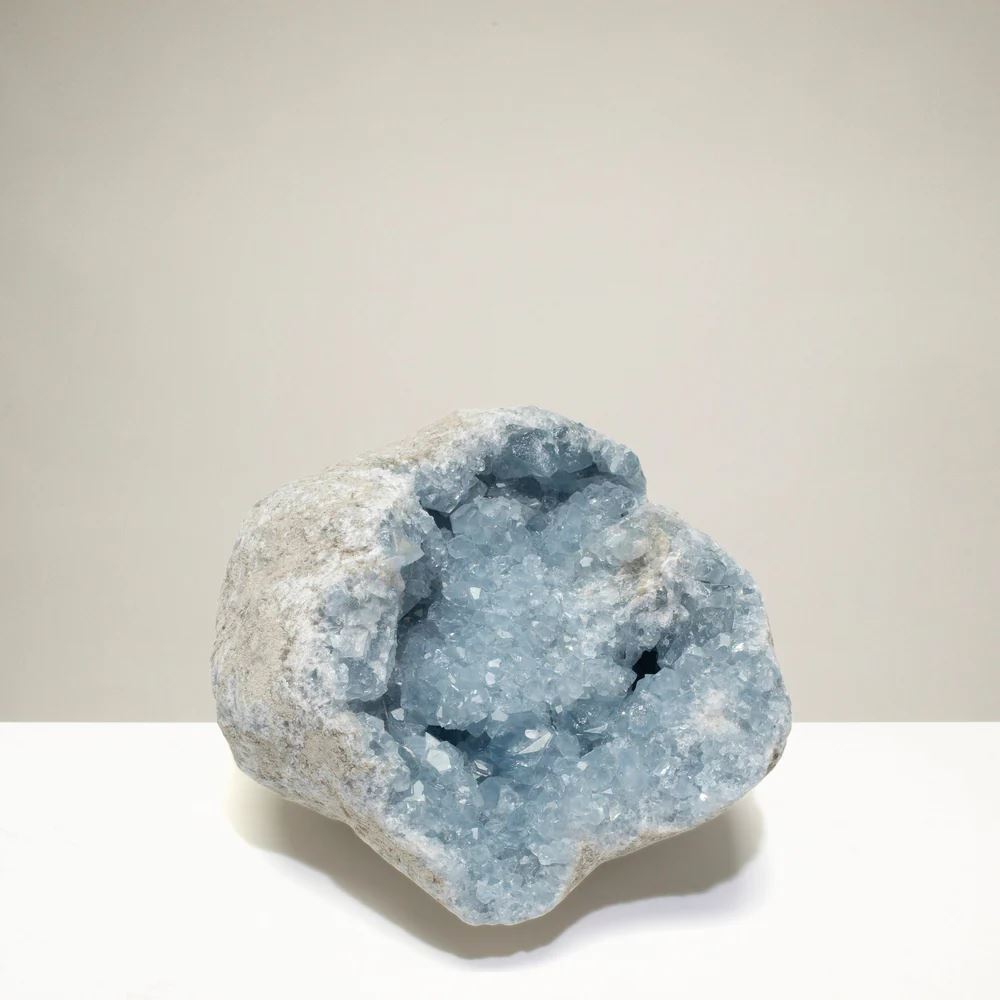 Celestite Cluster Geode