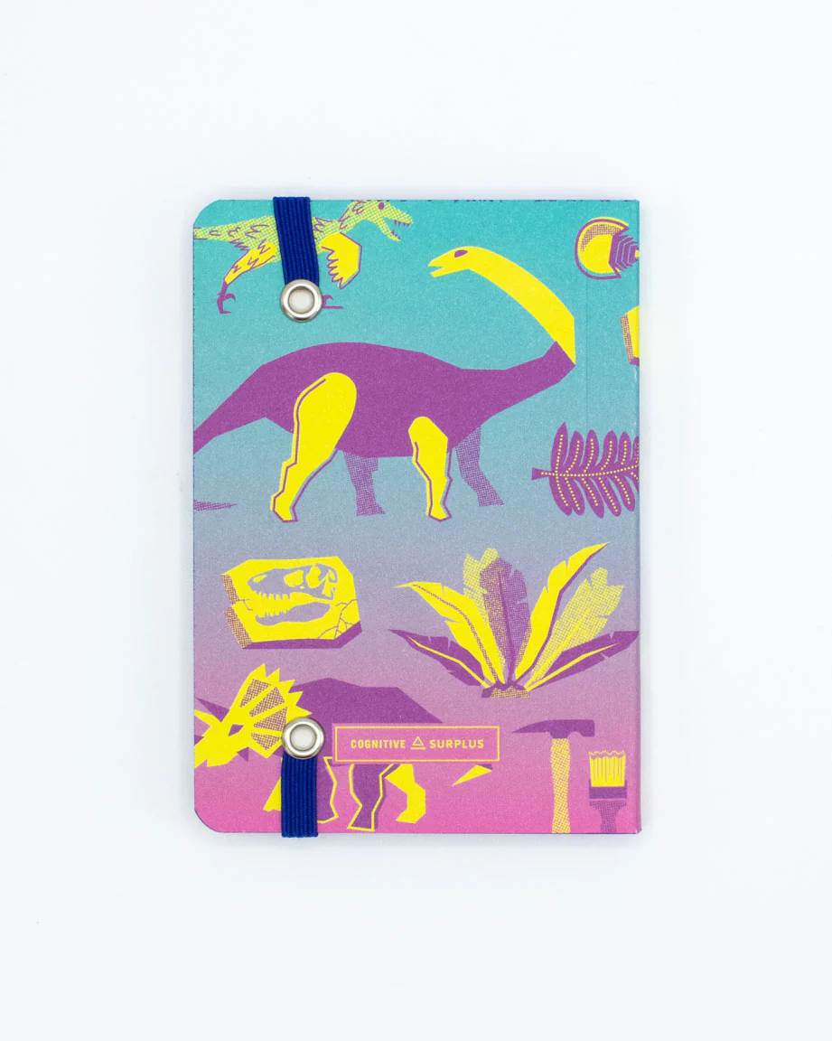 Retro Dinos Softcover Notebook