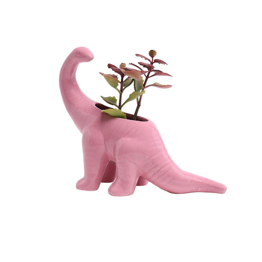 Nose Gay Pink Brontosaurus Planter