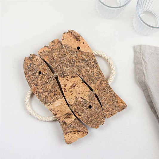 Three Fish Cork Trivet