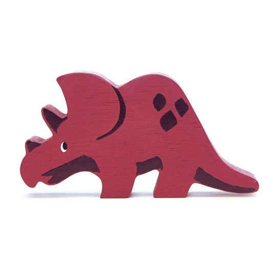 Triceratops Wooden Figurine