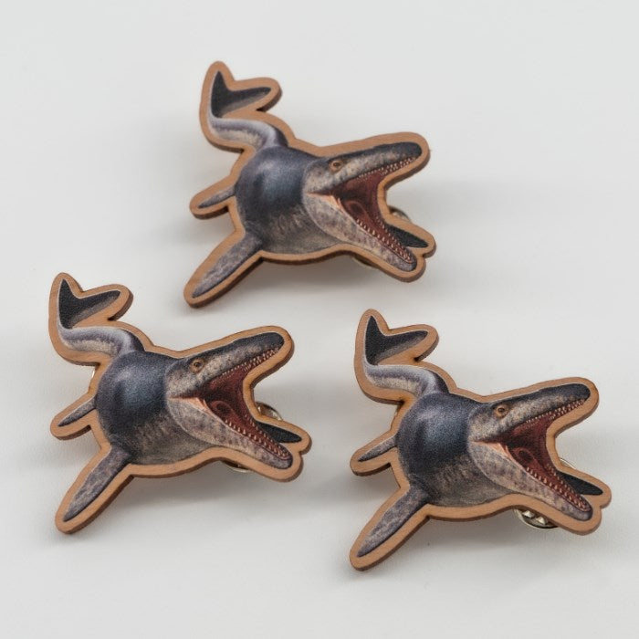 Mosasaurus Wooden Pin