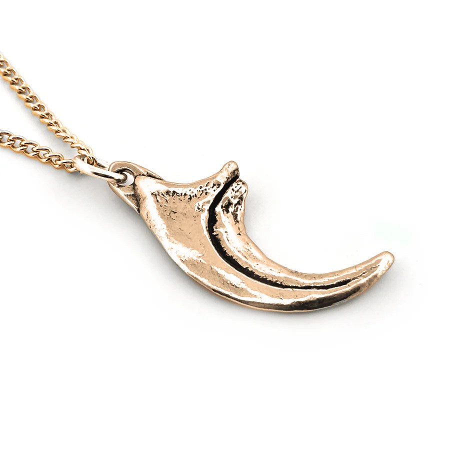 Velociraptor Calw Yellow Bronze Pendant